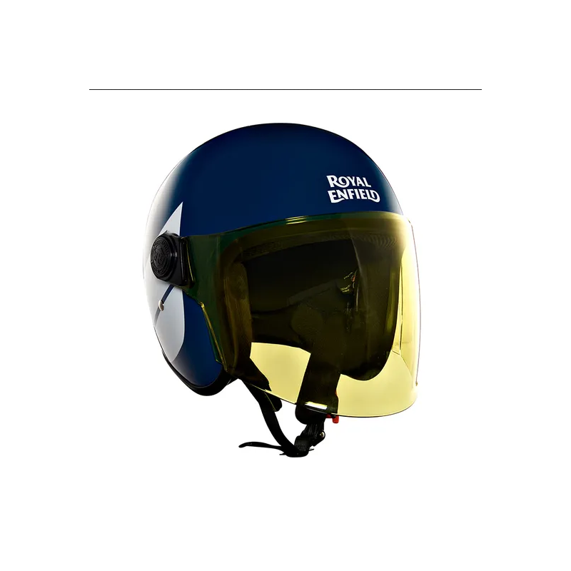 Royal enfield blue fashion helmet