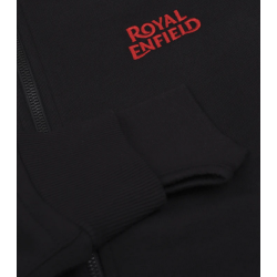 Royal Enfield Zip Sweater Crew schwarz