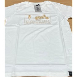 Royal Enfield BSMC T-Shirt Bike & VIN Tee white