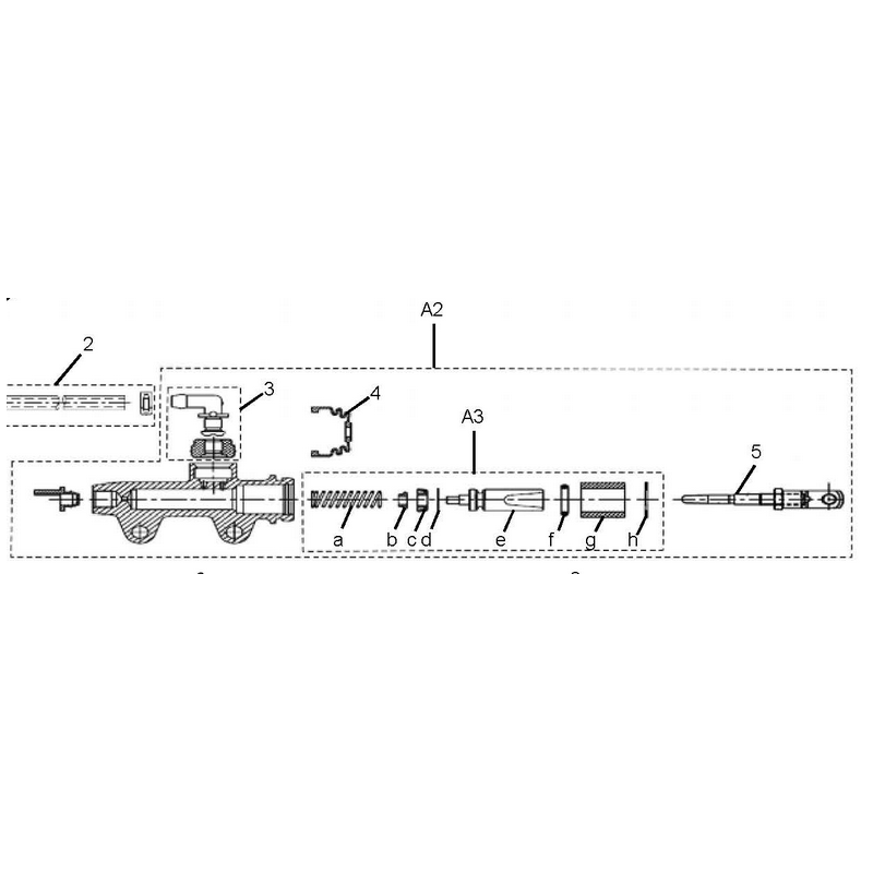 Rear MasterCylinder assembly Himalayan/Sram 411