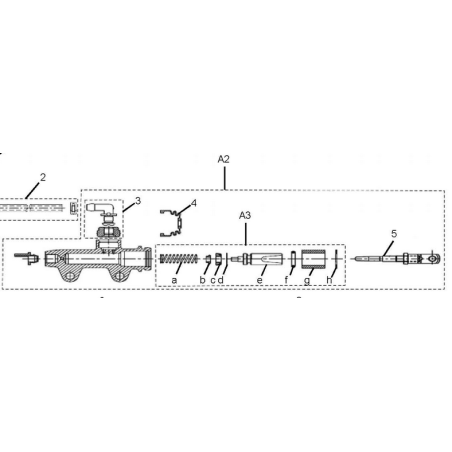 Rear MasterCylinder assembly Himalayan/Sram 411