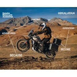 Black Compact Engine Guards Himalayan 450