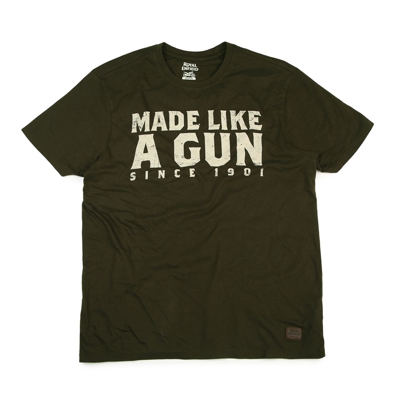 Royal Enfield T-Shirt Made Like A Gun olive