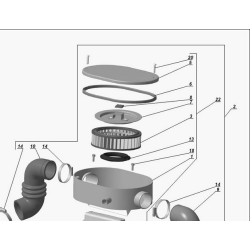 Airfilter cover gasket Ural 2006 - 2013