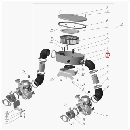 Branch pipe high Ural 2002 - 2012