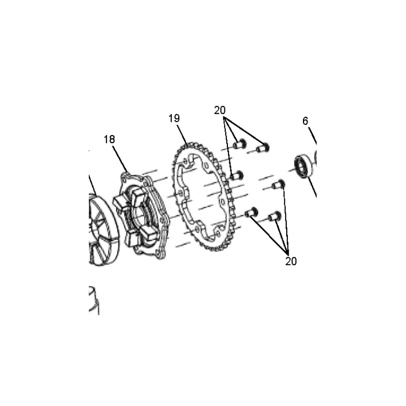 Rear sprocket 40T Classic/Bullet/Trial 500