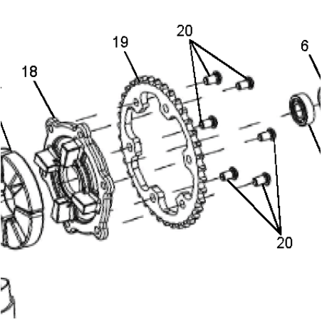 Rear sprocket 40T Classic/Bullet/Trial 500